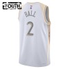 NBA Børn Trøje Chicago Bulls Lonzo Ball 2024-25 Nike City Edition Hvid Swingman